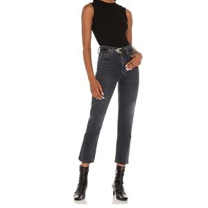 Agolde Riley High Rise Straight Crop